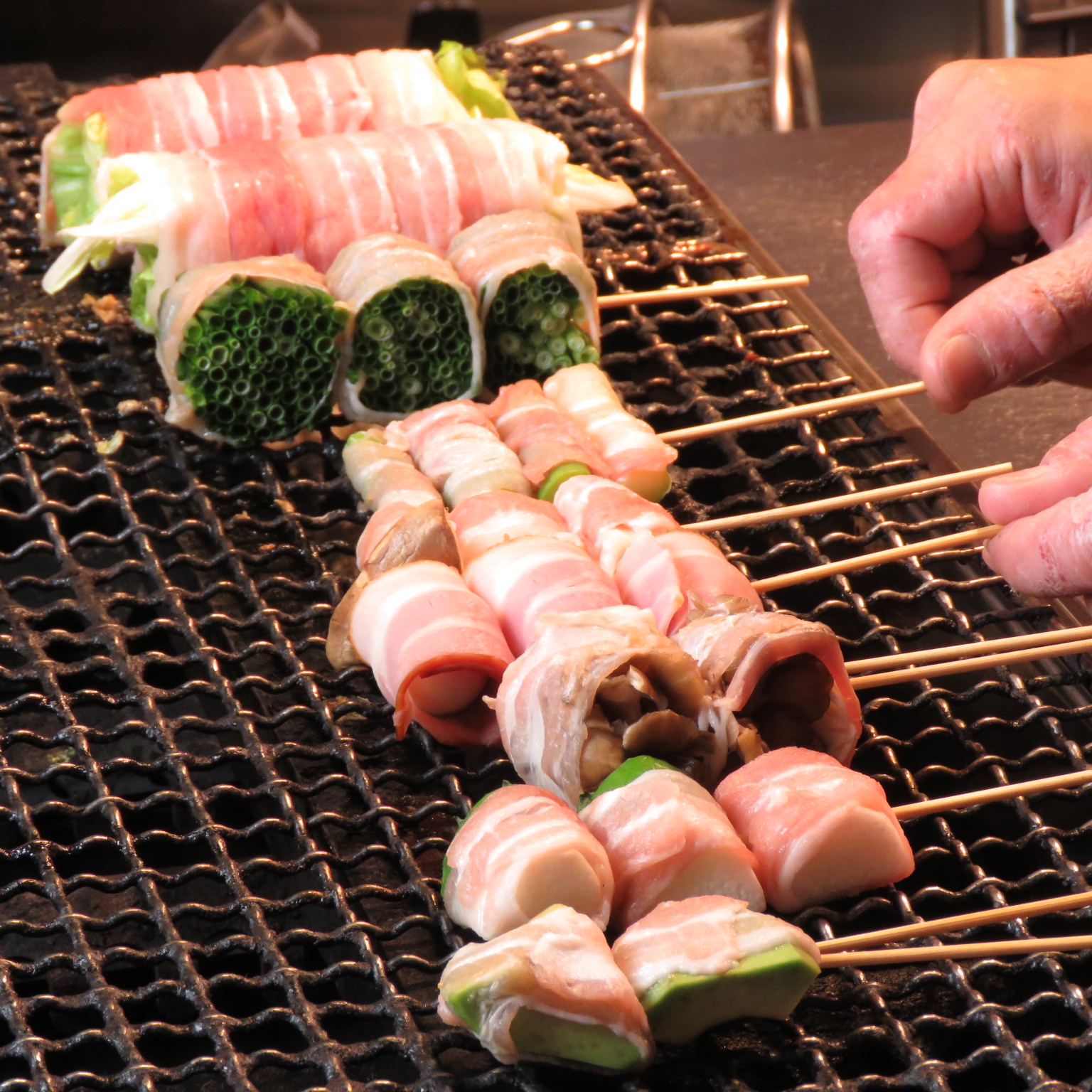 博多で出会った野菜巻き串！沢山お野菜も食べれて体にも◎おすすめはお任せ5本盛り合わせ！