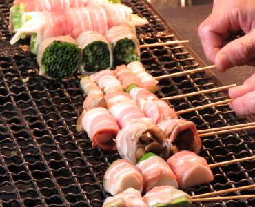 博多で出会った野菜巻き串！沢山お野菜も食べれて体にも◎おすすめはお任せ5本盛り合わせ！